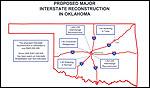 Map of Proposed Major Reconstruction, Oklahoma